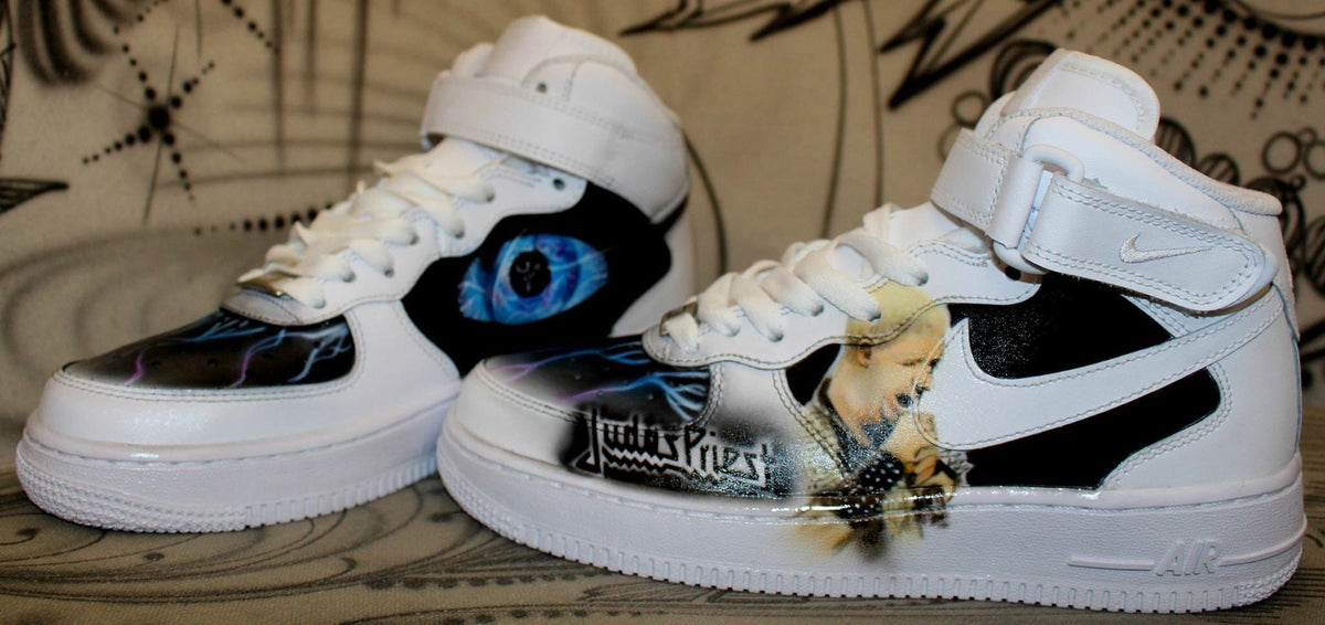 Nike Air Force 1 Airbrush Custom Graffiti Painted Shoes Art Style Hiphop Fashion