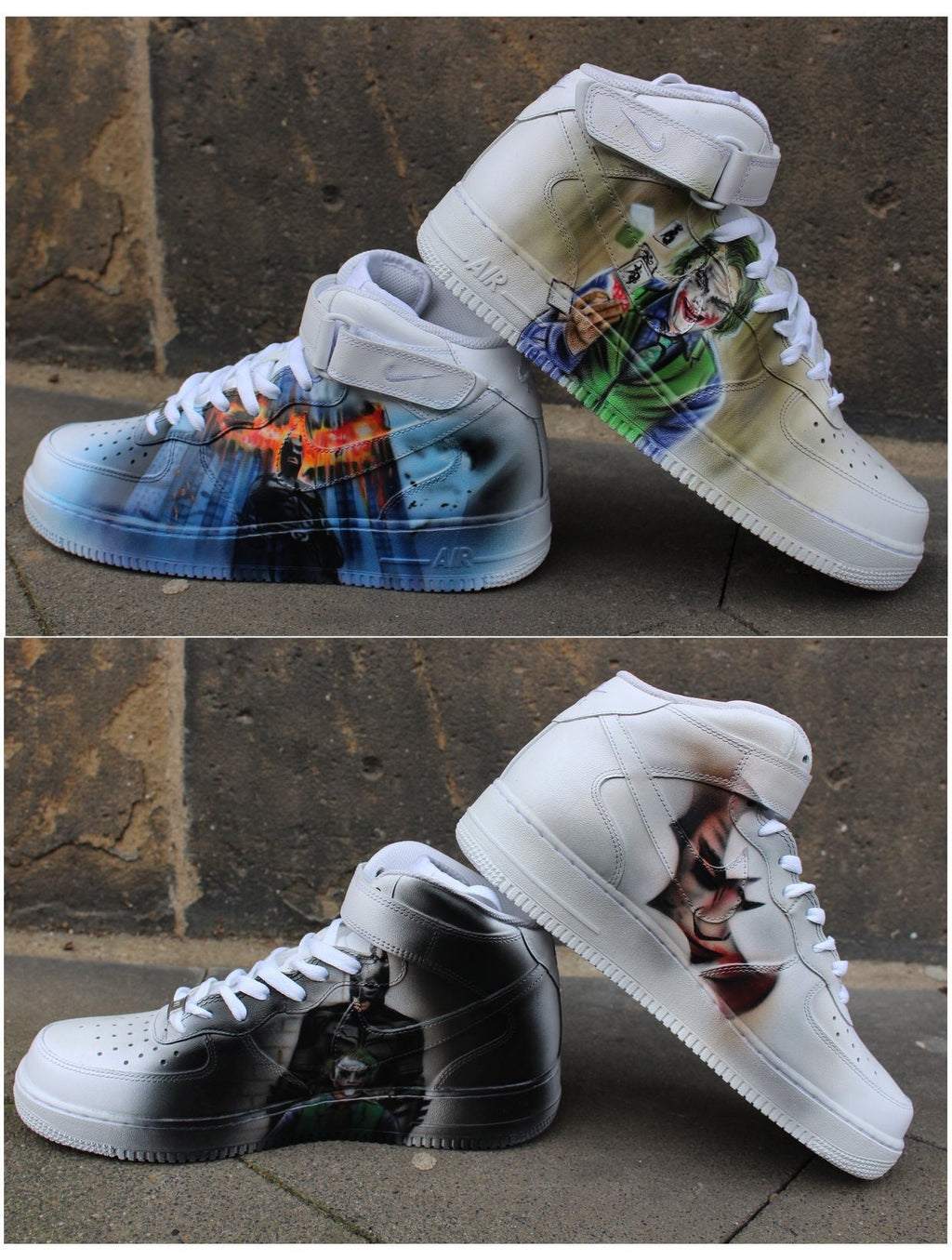 Nike Air Force 1 Airbrush Custom Graffiti Painted Shoes Art Style Hiphop Fashion