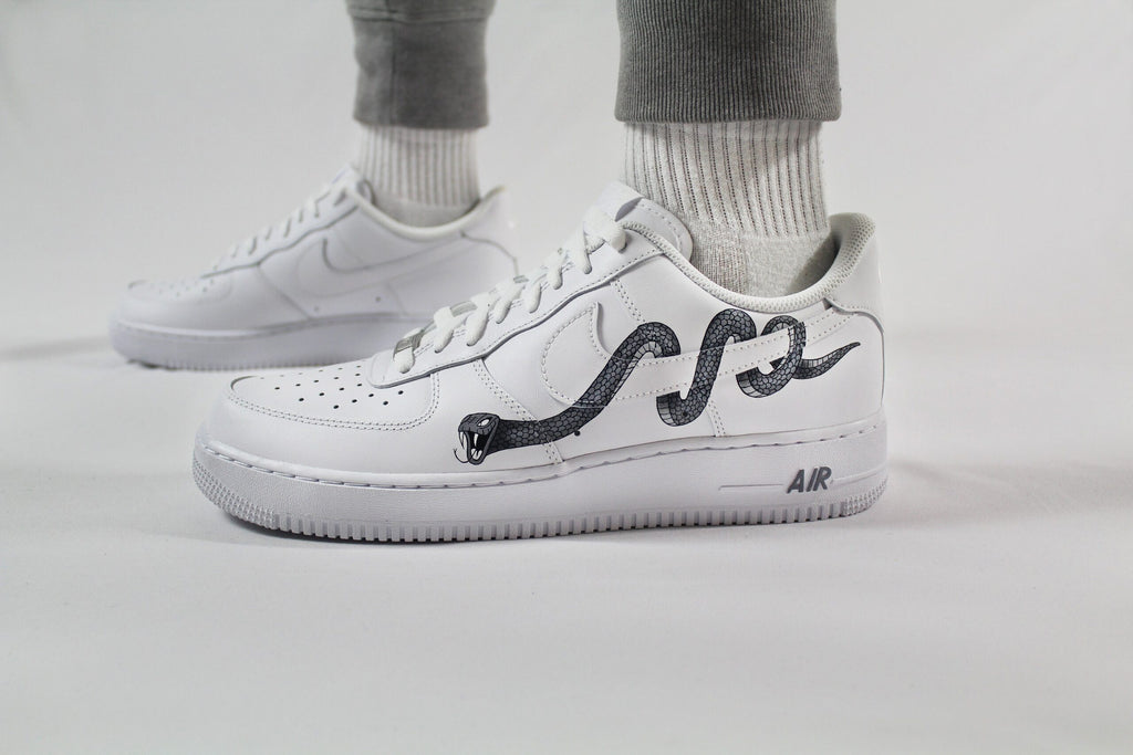 Snake Air Force 1 Custom Sneaker shoes