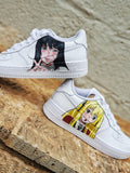 Hand Painted Anime Nike Air Force 1, Custom Kakegurui Sneakers