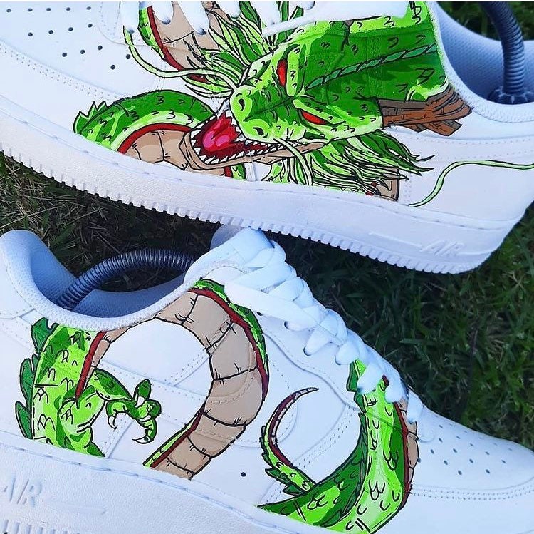 Custom Nike Airforce I Trainers Low White Exclusive Artwork; Hand Painted; All sizes; Made in London Art Studio, UK