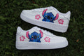 Custom Air Force 1 Shoes: Hand-Painted Stitch Design