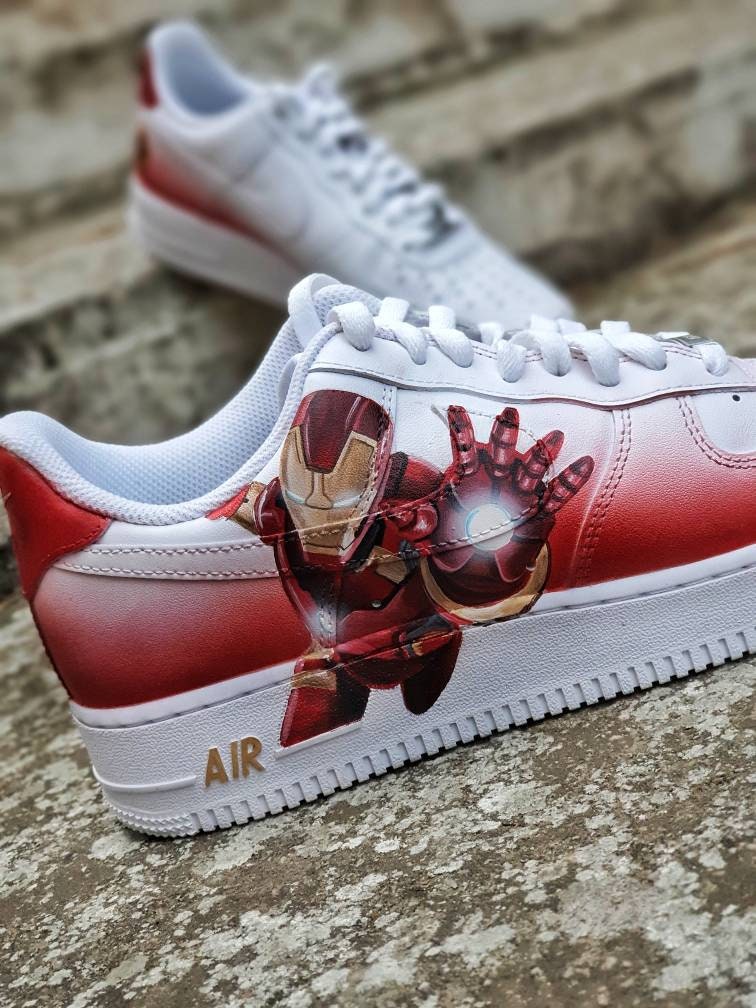 Custom Nike shoes/ Custom Marvel Shoes/ Handpainted/ Air Jordans/ Iron Man / Tony Stark /Stark