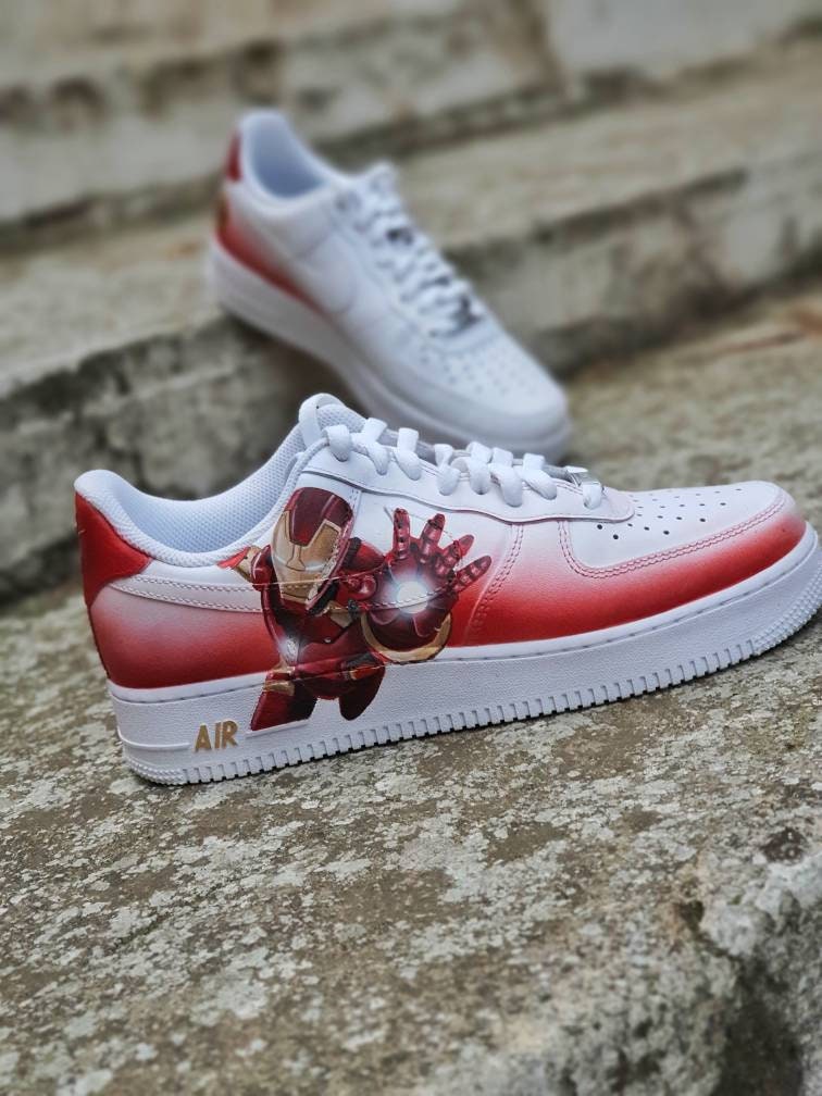 Custom Nike shoes/ Custom Marvel Shoes/ Handpainted/ Air Jordans/ Iron Man / Tony Stark /Stark