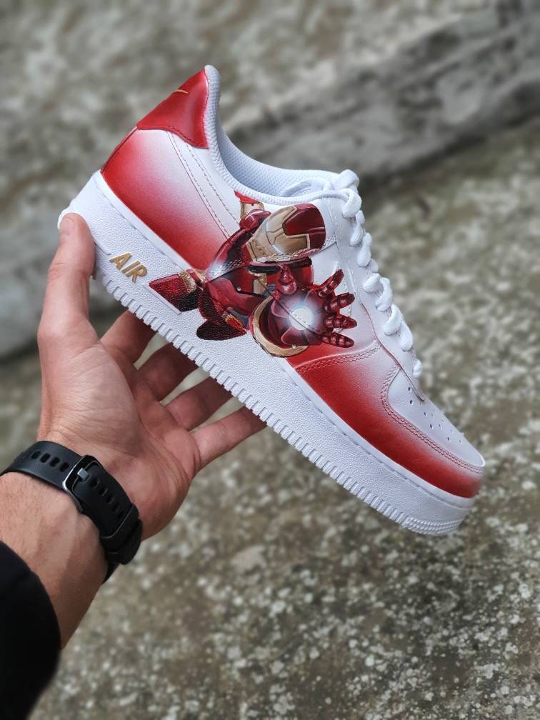 Custom Nike shoes/ Custom Marvel Shoes/ Handpainted/ Air Jordans/ Iron Man / Tony Stark /Stark