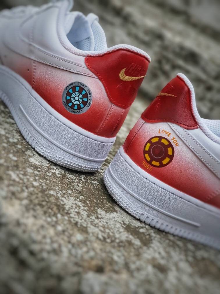 Custom Nike shoes/ Custom Marvel Shoes/ Handpainted/ Air Jordans/ Iron Man / Tony Stark /Stark
