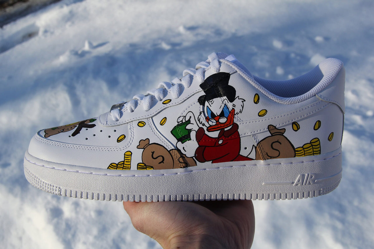 Custom Hand-Painted “Money Gang” Air Force 1 Shoes