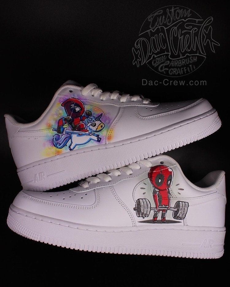 Nike Air Force 1 Airbrush Custom Graffiti Painted Shoes Art Style Hiphop Fashion