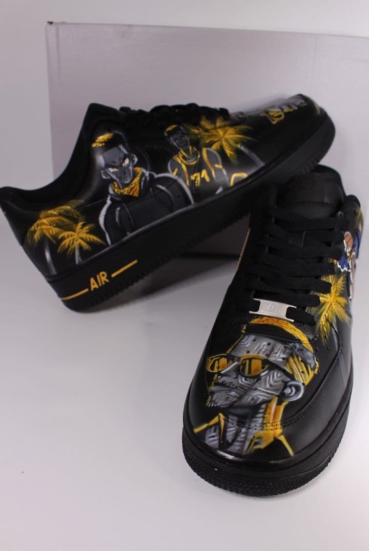 Nike Air Force 1 Airbrush Custom Graffiti Painted Shoes Art Style Hiphop Fashion