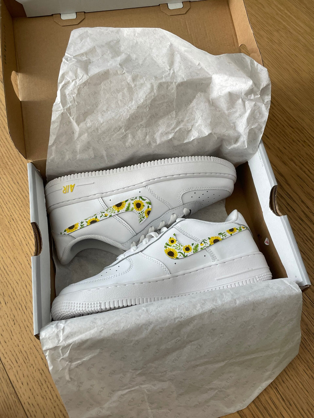 Custom Sunflowers Nike Air Force 1 | Hand-Painted Sneakers