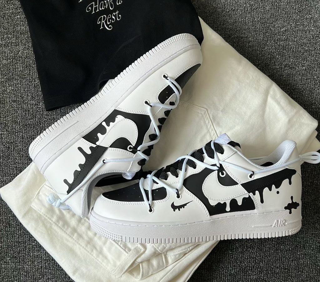 Custom Hand-Painted Air Force 1 Sneakers: Street Style Anime Shoes