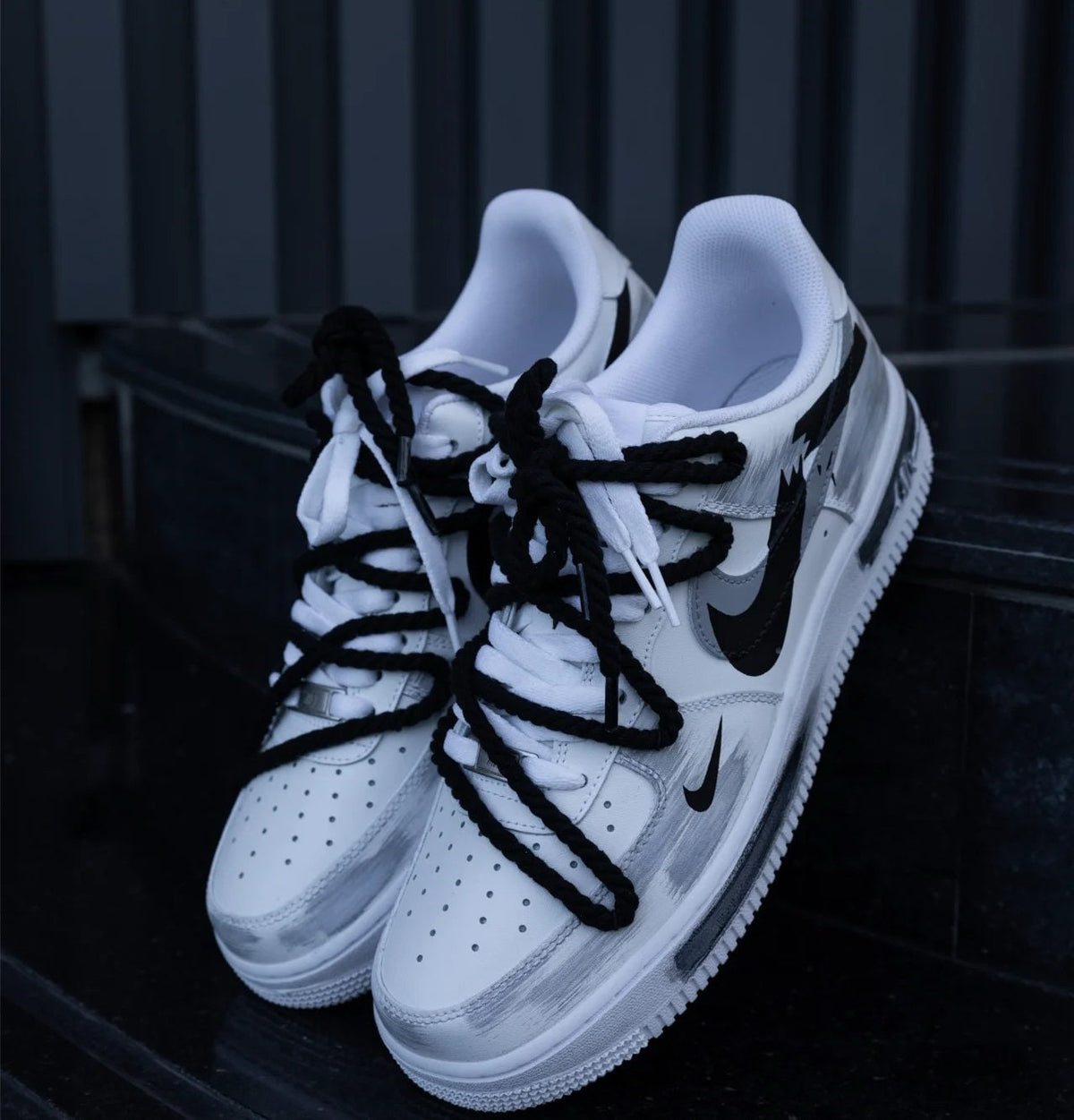 Custom Hand-Painted Air Force 1 Sneakers: Street Style Anime Shoes