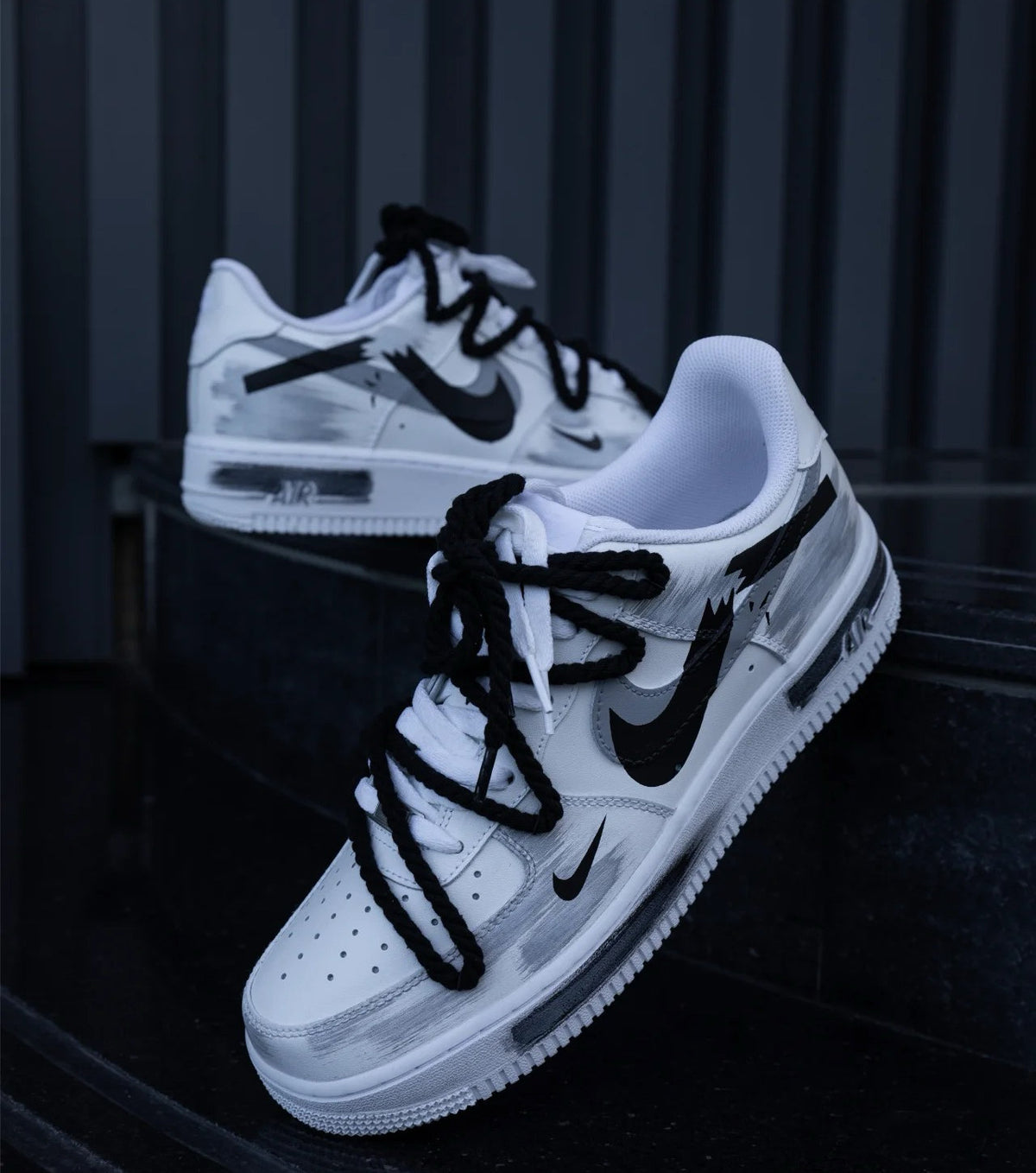 Custom Hand-Painted Air Force 1 Sneakers: Street Style Anime Shoes