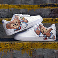 Hand Painted Duffy Bear Air Force 1 Sneakers: Custom Anime Street Style