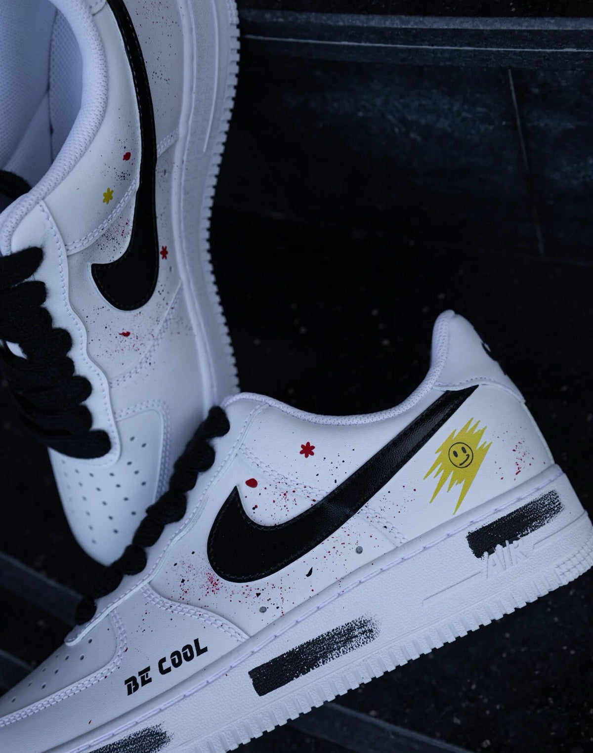 Custom Hand-Painted Air Force 1 Sneakers: Anime Street Style