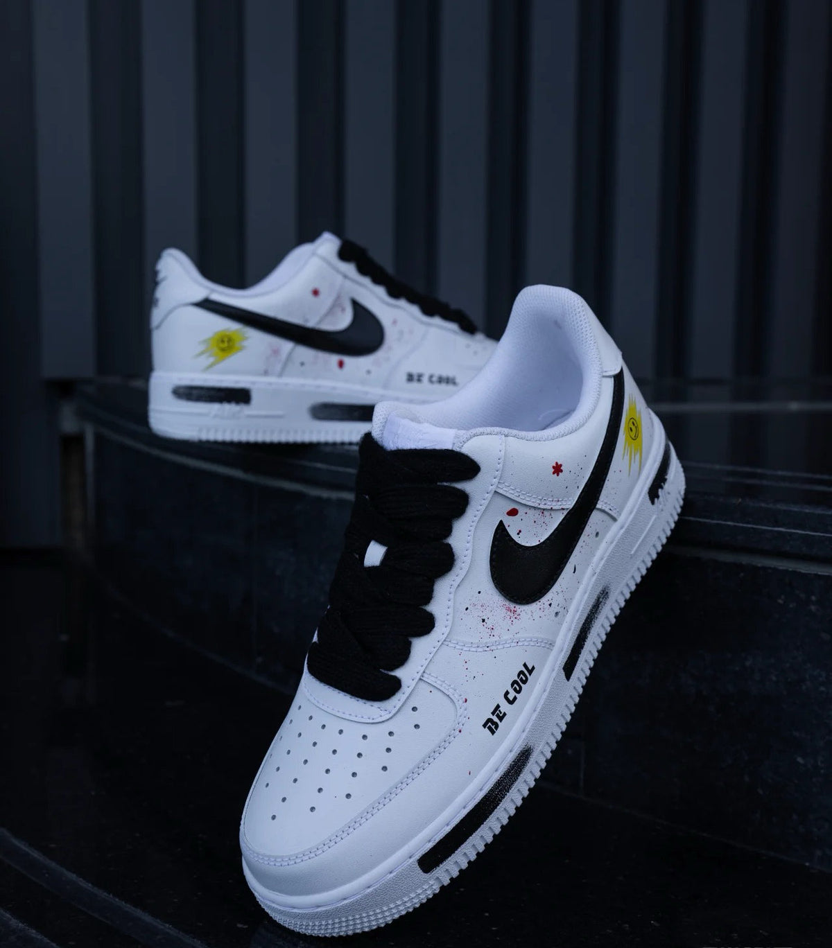 Custom Hand-Painted Air Force 1 Sneakers: Anime Street Style