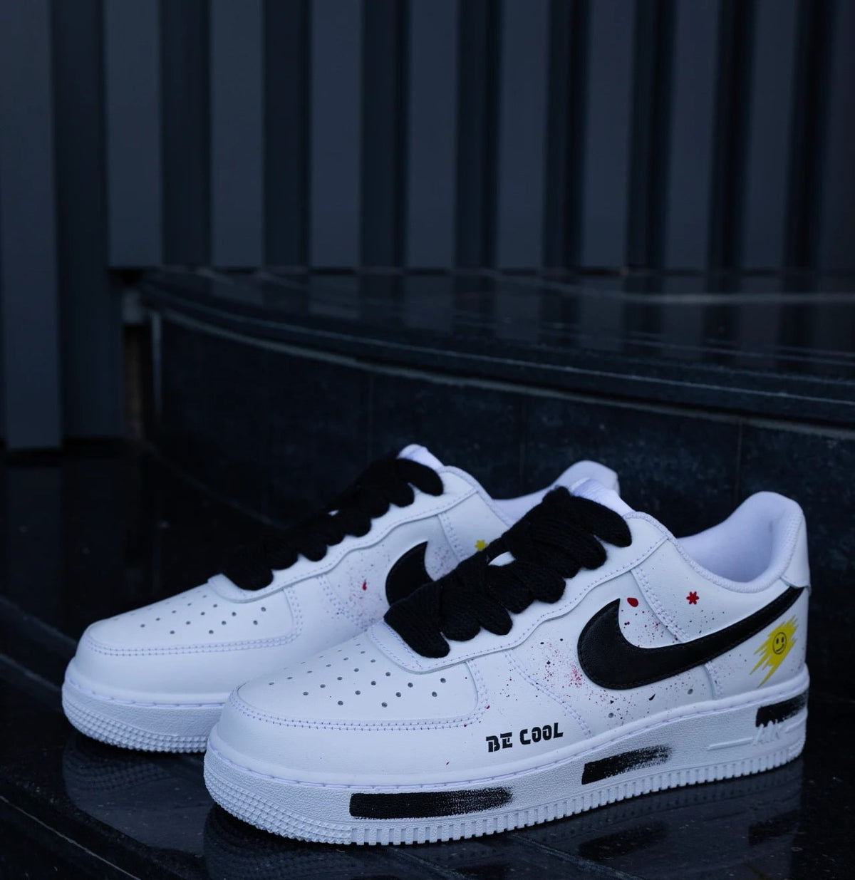 Custom Hand-Painted Air Force 1 Sneakers: Anime Street Style