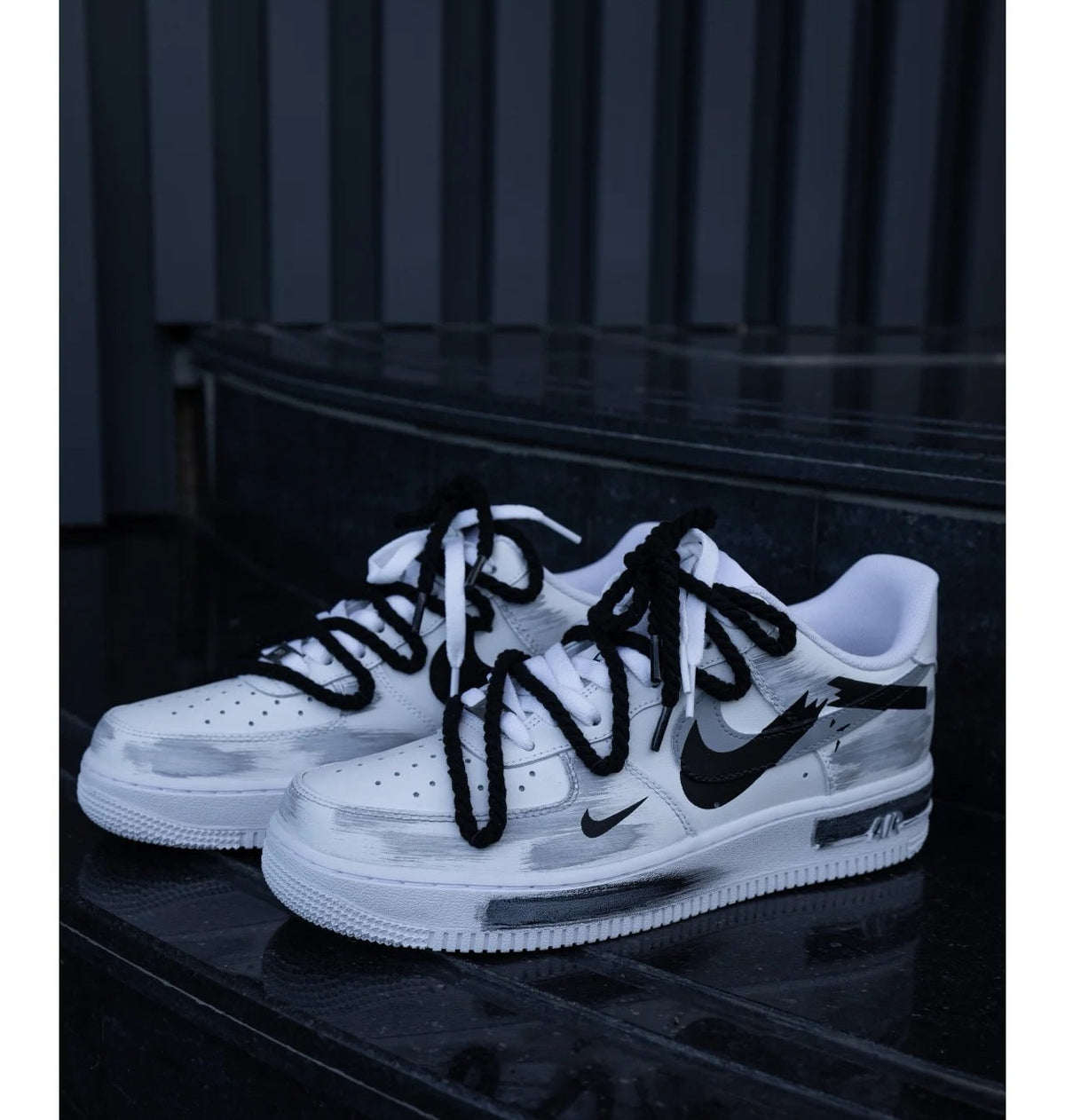Custom Hand-Painted Air Force 1 Sneakers: Street Style Anime Shoes