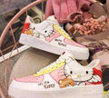 Hand Painted Hello Kitty Air Force 1 Sneakers: Custom Anime Shoes