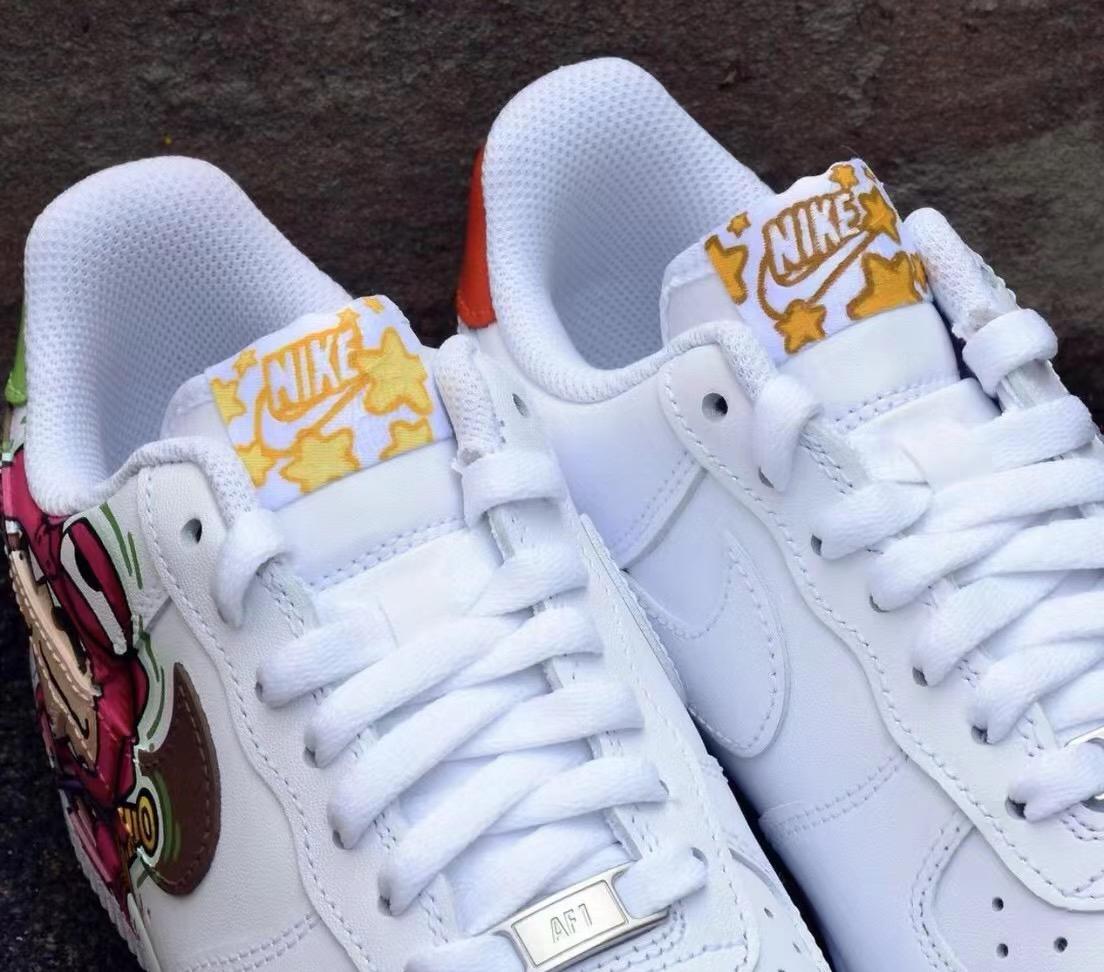 Hand-Painted Air Force 1 Sneakers: Crayon Shin-chan Anime Shoes
