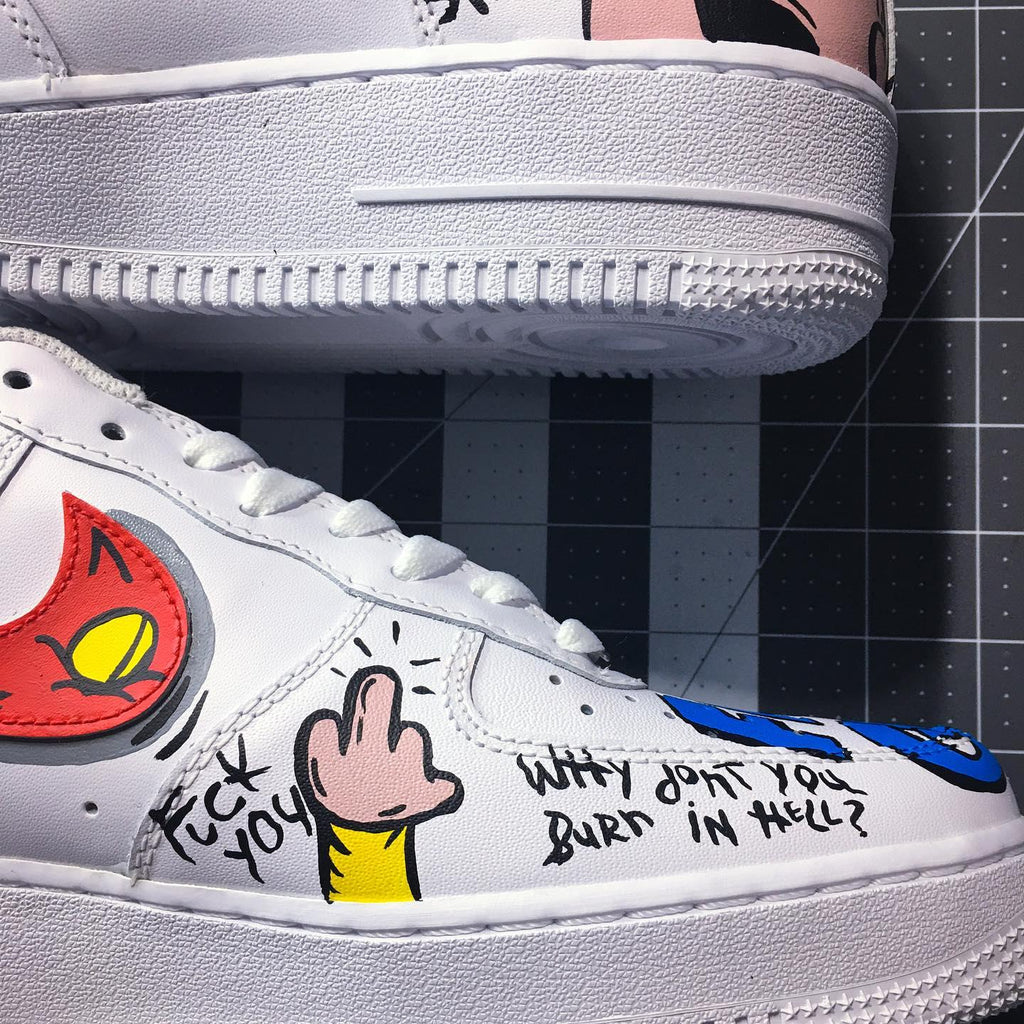 Hand Painted Family Guy Air Force 1 Sneakers