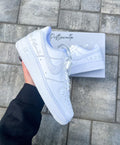 Personalized Pearl Wedding Sneakers – Bridal Air Force 1 Shoes