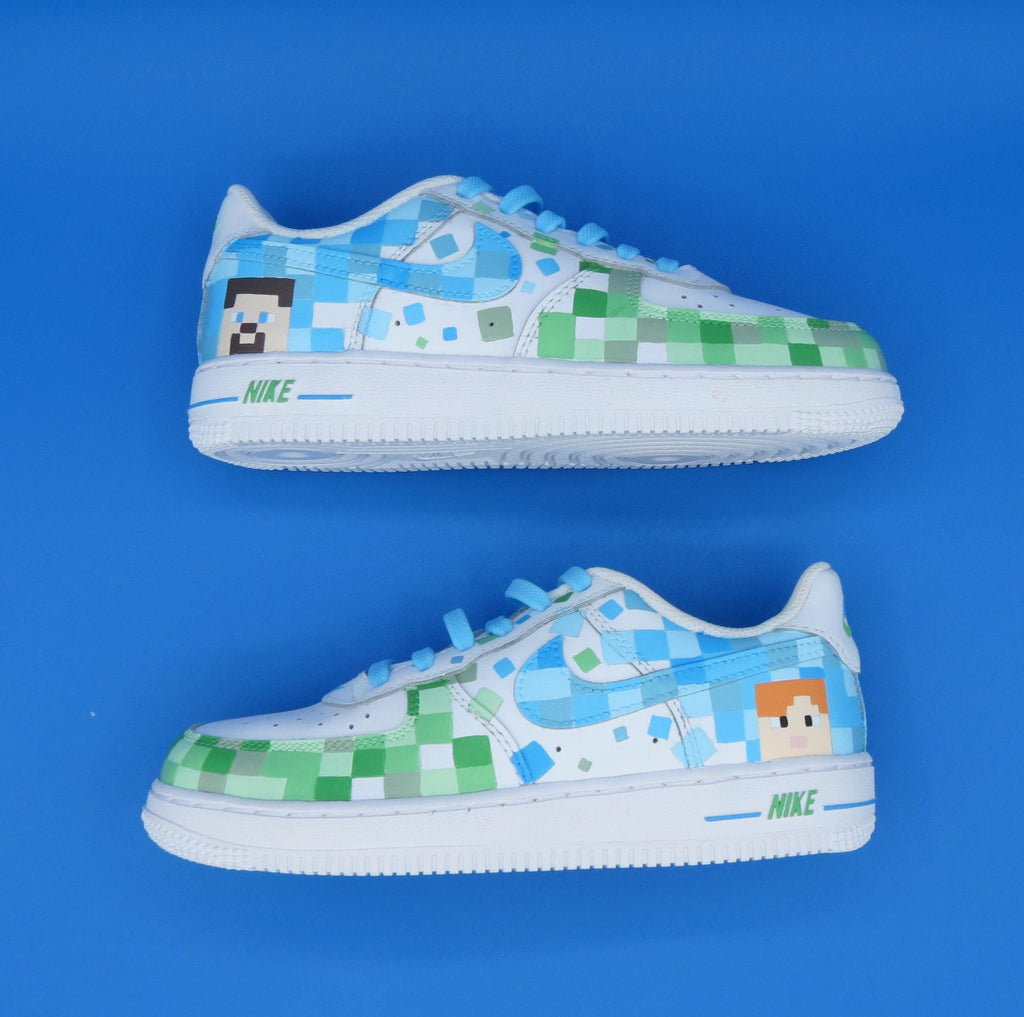 Nike Air Force 1  MINECRAFT Custom