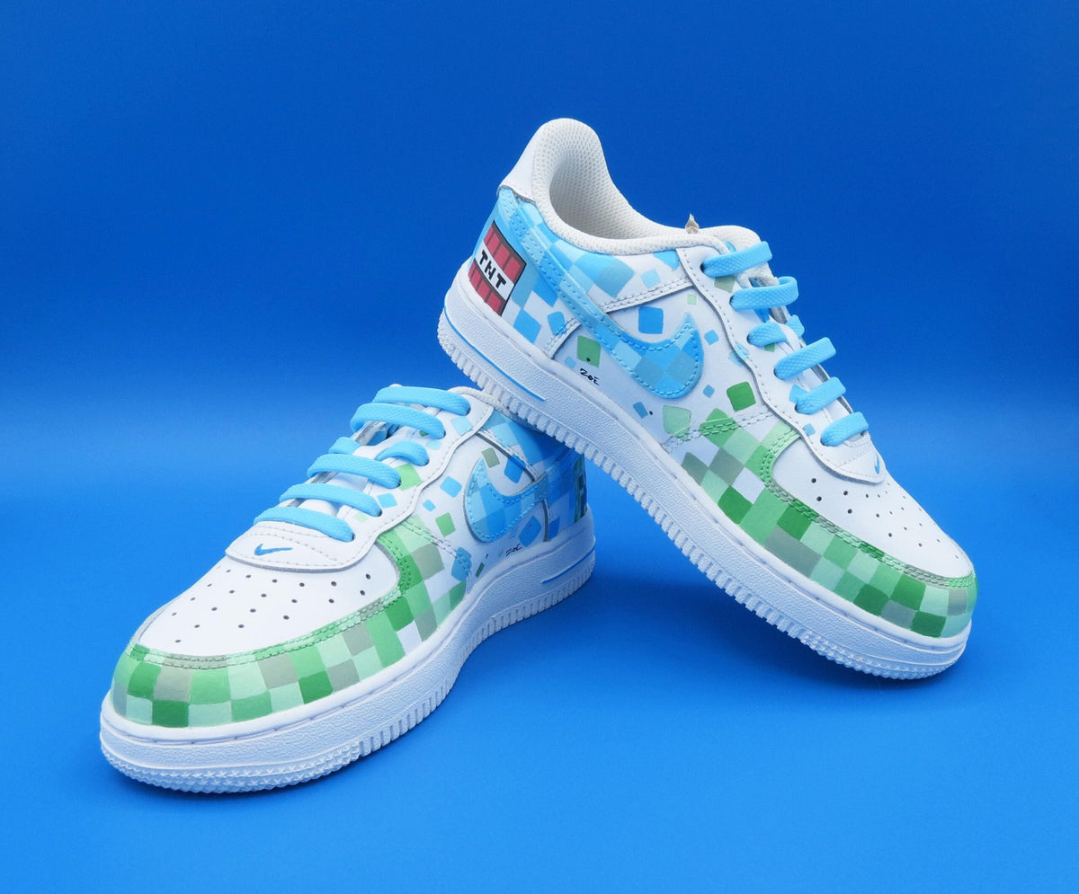 Nike Air Force 1  MINECRAFT Custom