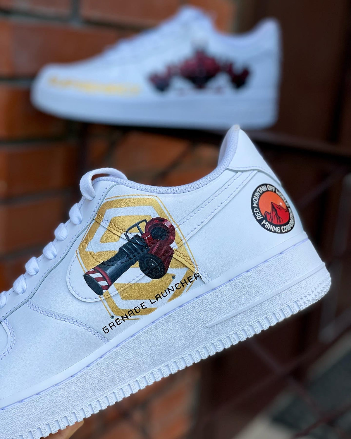 Hand-Painted Robot Air Force 1 Sneakers: Custom AF1 Shoes
