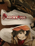 Hand Painted Leather Shoes NIKE Air Force 1 Rocky Joe Anime Comics