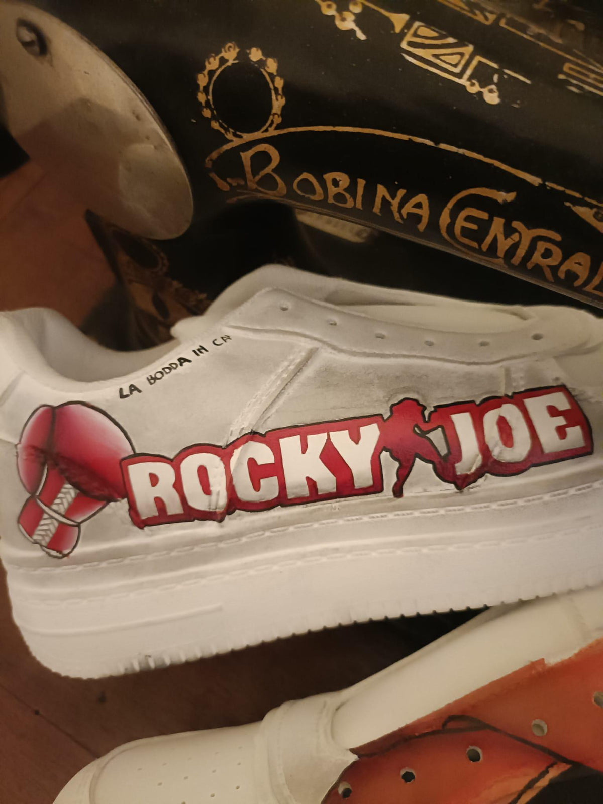 Hand Painted Leather Shoes NIKE Air Force 1 Rocky Joe Anime Comics