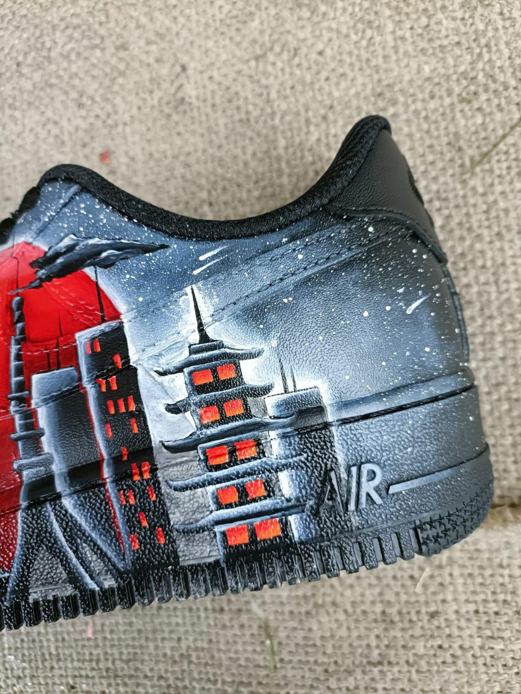 Hand Painted Leather Shoes GTO NIKE Air onizuka anime Great Teacher