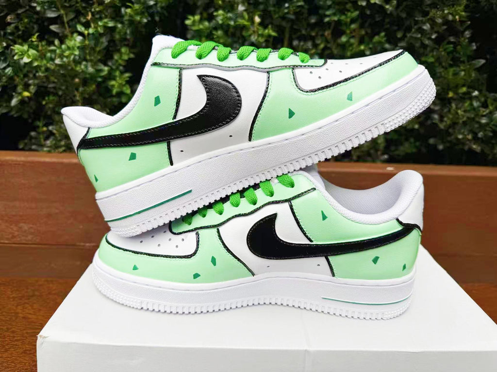 custom hand painted air force1.af1 pokemon Bulbasaur cartoons street style anime wedding shoes trendy trainers high fashion sneakers