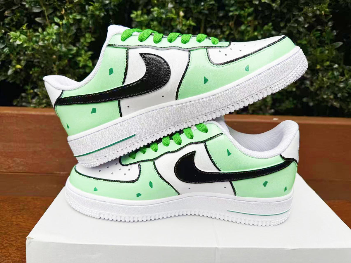custom hand painted air force1.af1 pokemon Bulbasaur cartoons street style anime wedding shoes trendy trainers high fashion sneakers