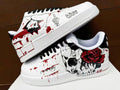 Custom Hand-Painted AF1 Air Force 1 Halloween Skull gift Design shoes personalized white sneakers