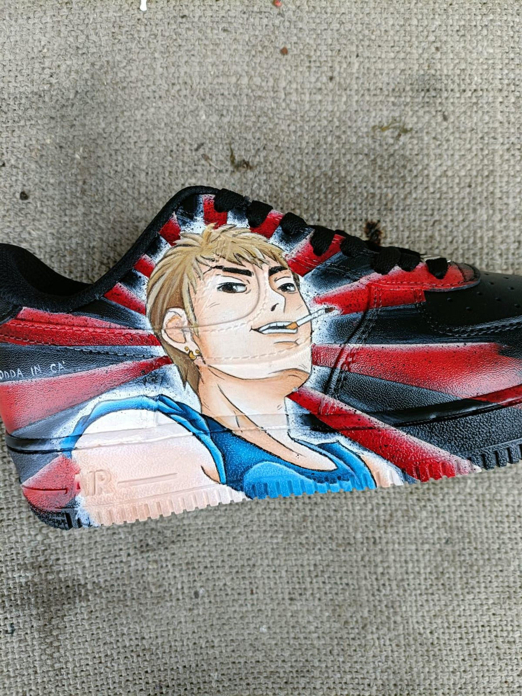 Hand Painted Leather Shoes GTO NIKE Air onizuka anime Great Teacher