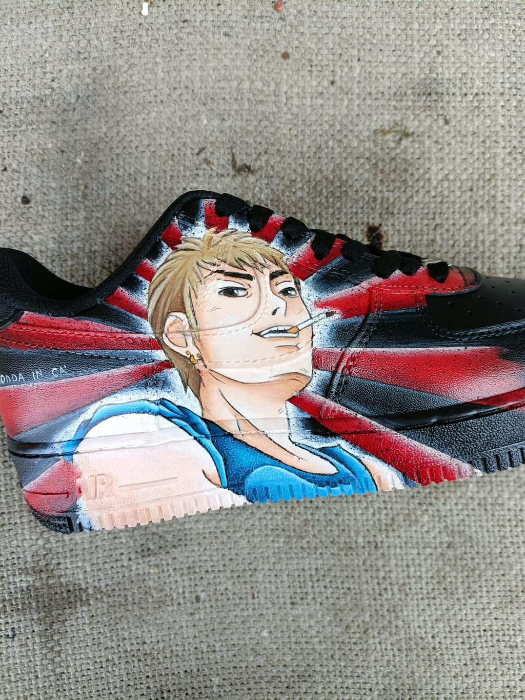 Hand Painted Leather Shoes GTO NIKE Air onizuka anime Great Teacher