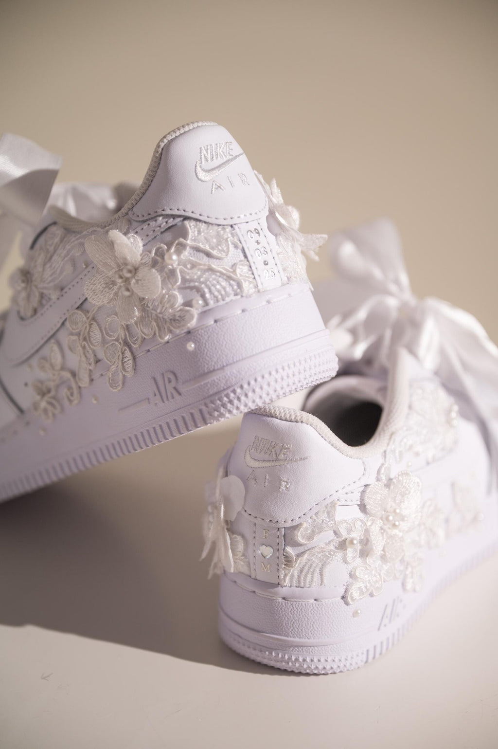 Wedding Sneakers for Bride Air Force 1, Bridal Sneakers Platform