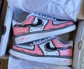 Custom Pink Cartoon Air Force 1, Custom Air Force 1, Custom Pink Air Force 1, Custom Cartoon Air Force 1, All Sizes Available
