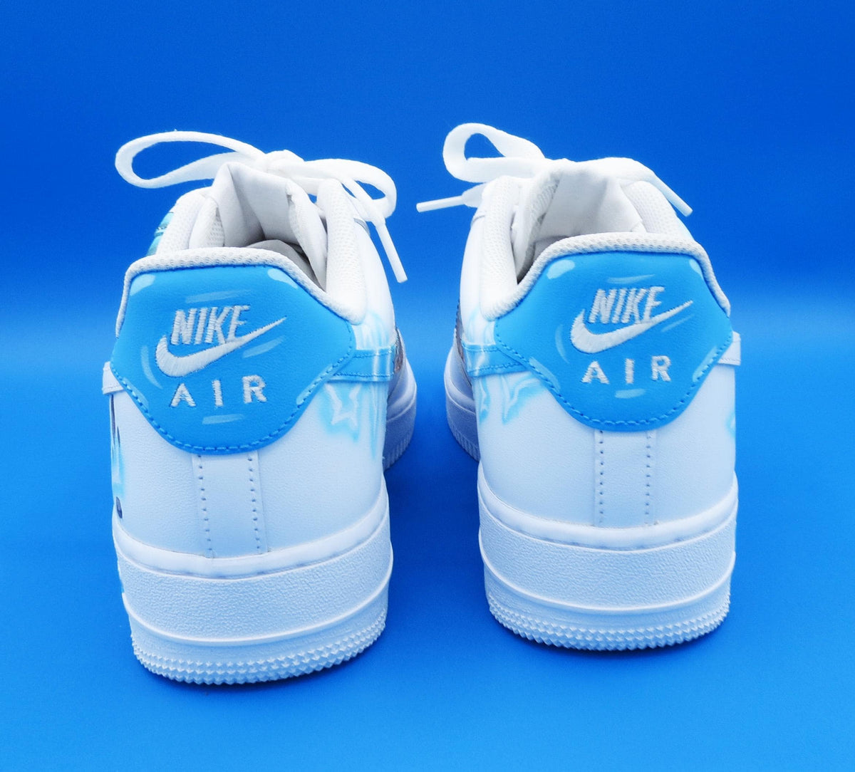 Nike Air Force 1 GOKU BLUE DRAGONBALL custom