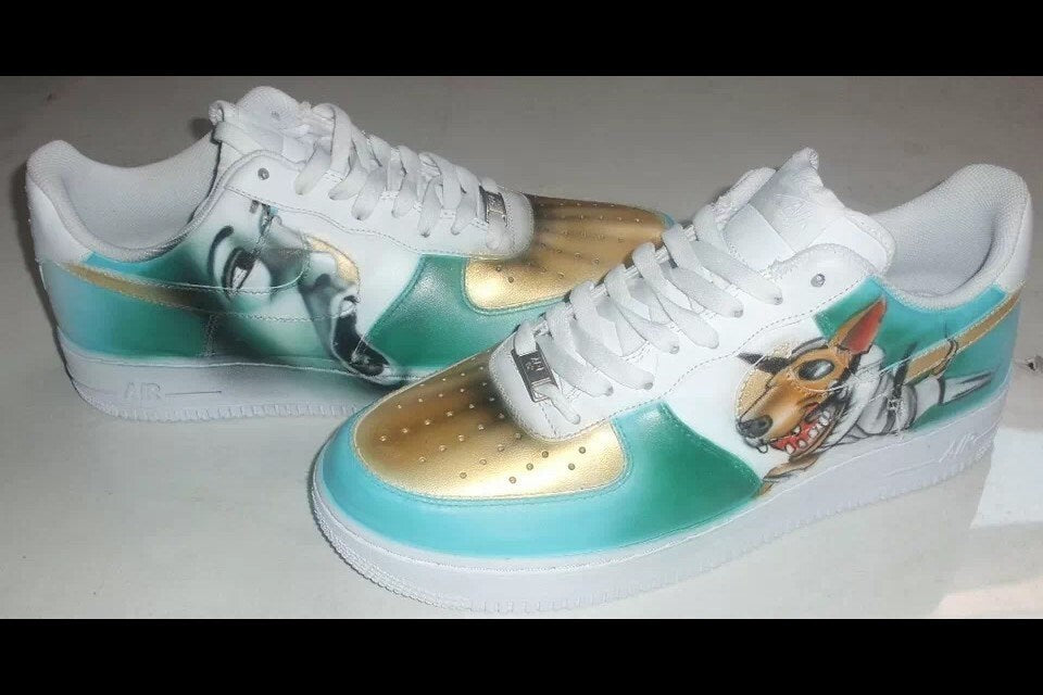 Nike Air Force 1 Airbrush Custom Graffiti Painted Shoes Art Style Hiphop Fashion