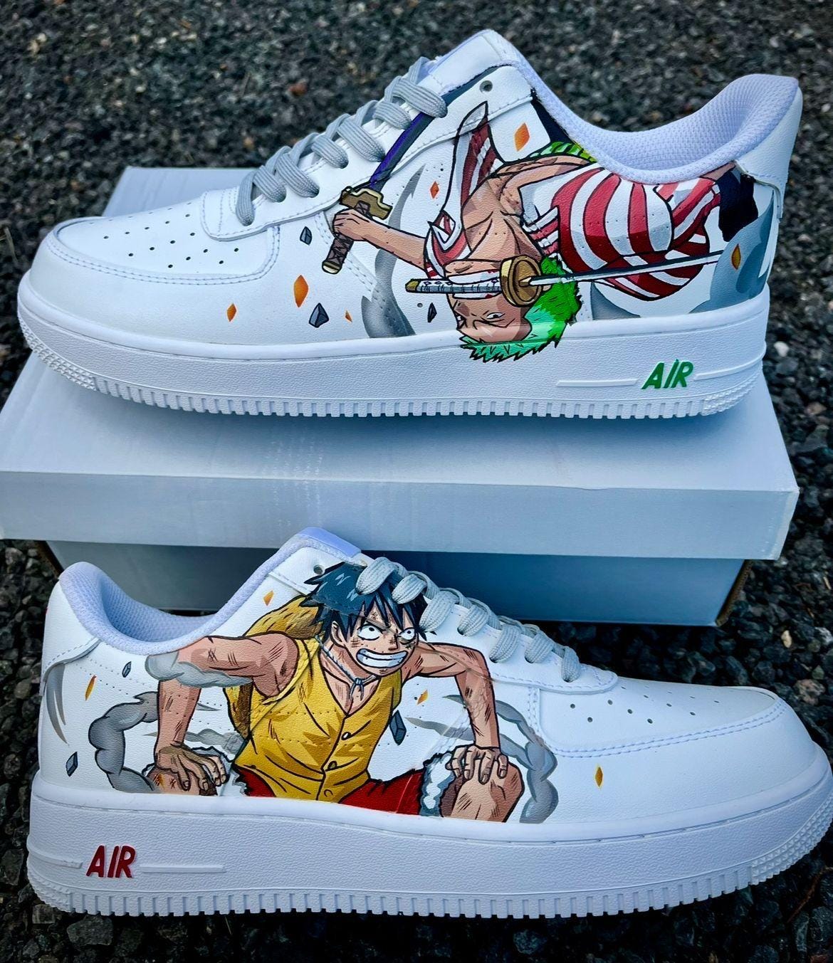 Custom Pirate Style Shoes Brothers of Fire and Hat Hand Painted