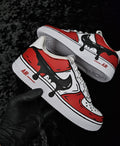 Custom Red Cartoon Drip Air Force 1, Custom Drip Air Force 1, Custom Red Air Force 1, Custom Cartoon Air Force 1, All Sizes Available