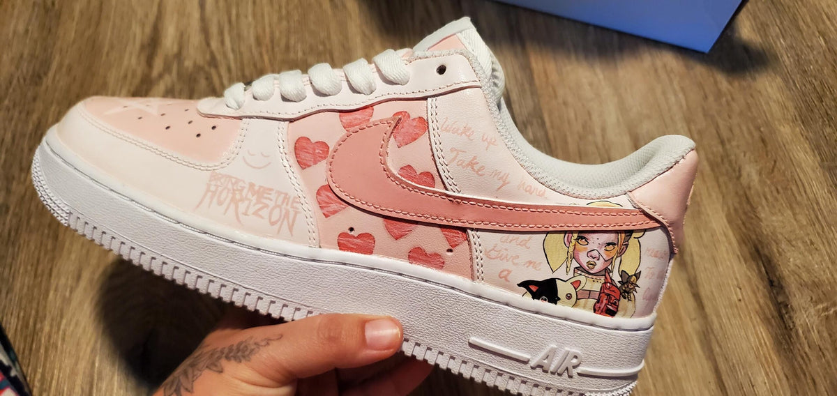 Hand-Painted Spider-Man Graffiti Black Custom Air Force 1 Sneakers