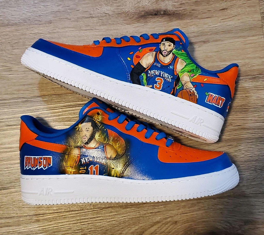 Hand-Painted LeBron James Lakers Custom Air Force 1 Sneakers