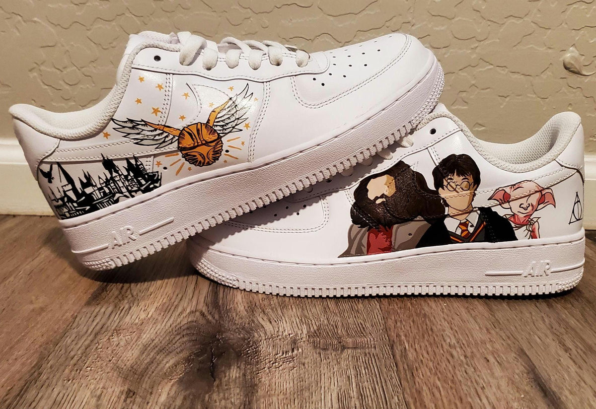 Hand-Painted Spider-Man Graffiti Black Custom Air Force 1 Sneakers