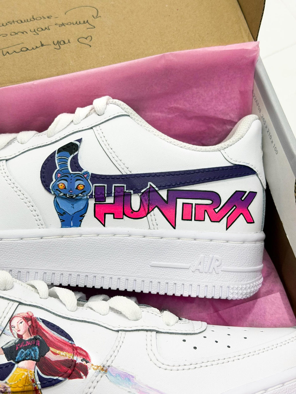 Custom Huntrix Air Force 1 – Hand Painted Sneakers – K-pop custom shoes