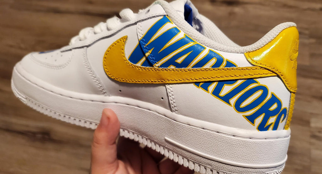 Hand-Painted LeBron James Lakers Custom Air Force 1 Sneakers