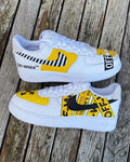 Custom Hand-Painted Air Force 1 Sneakers: AF1 white personalized gift design wedding fashion trainers anime shoes
