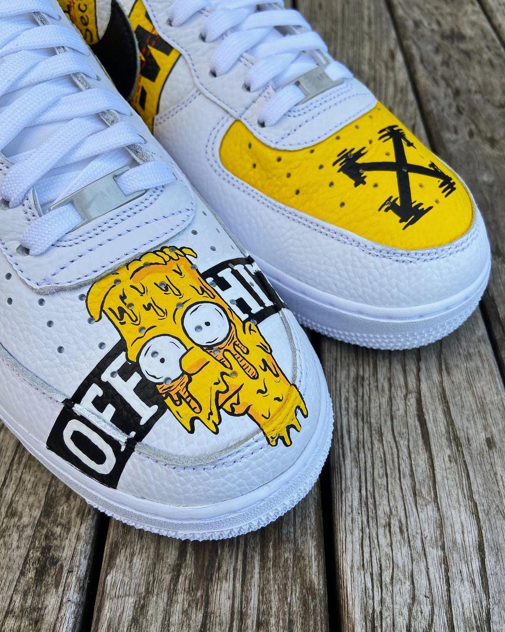 Custom Hand-Painted Air Force 1 Sneakers: AF1 white personalized gift design wedding fashion trainers anime shoes
